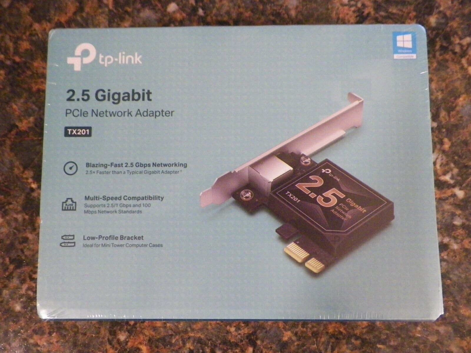 TP-Link 2.5 gigabit PCIe Network adapter TX201 New