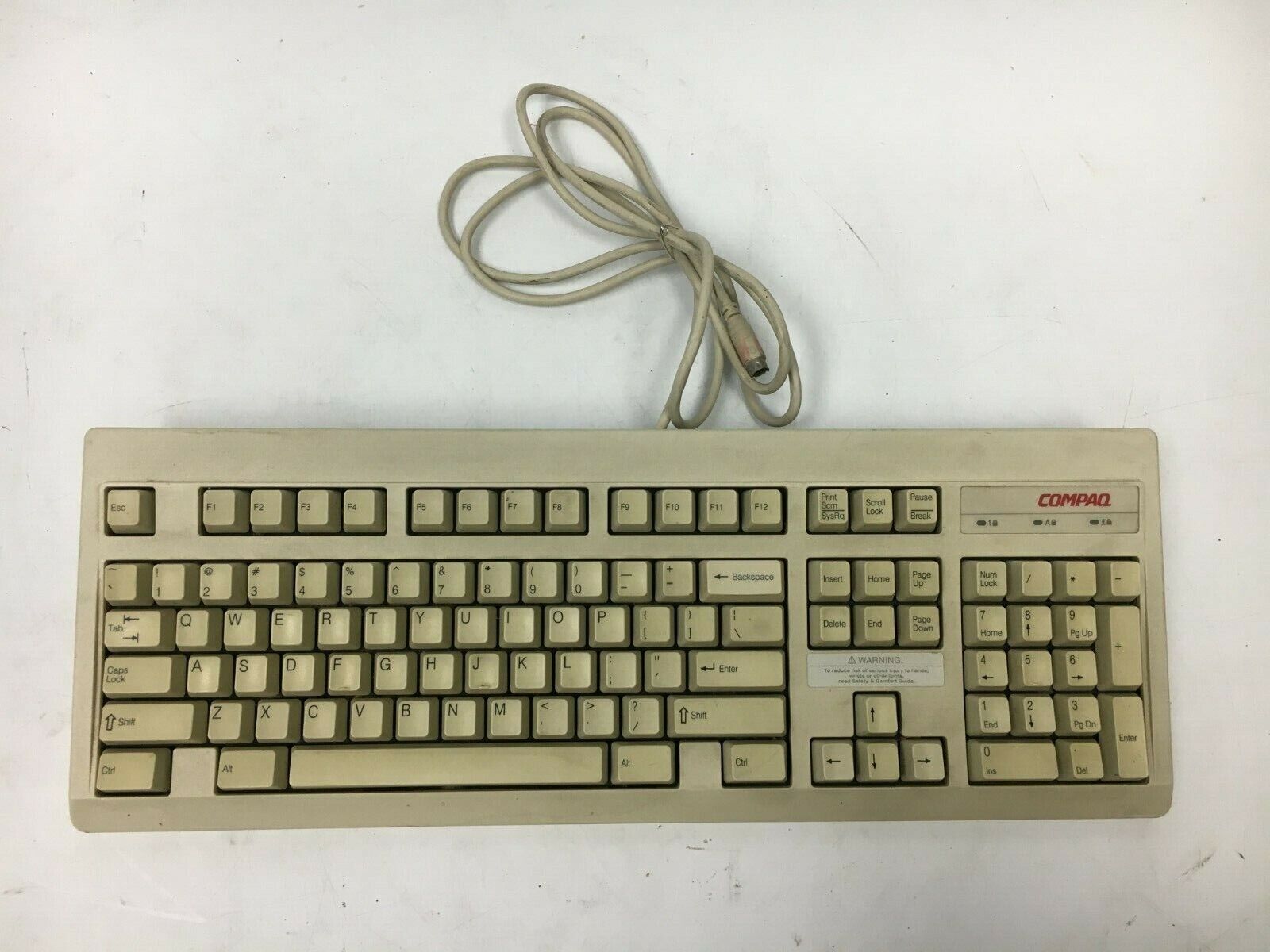 Vintage Compaq Keyboard Model RT101 ps/2