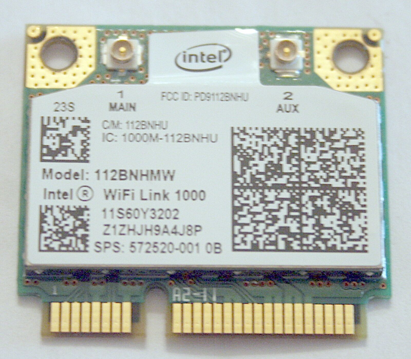 HP INTEL WIFI LINK 1000 802.11B/G/N WLAN MODULE - 572520-001
