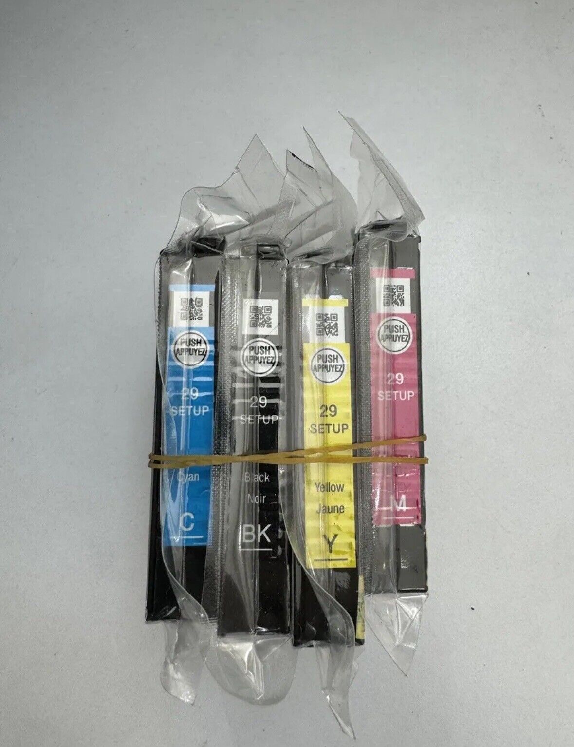 x4 New Oem Epson 29 Four Pack Set Back color Initialize ink  Sealed Combo Lot