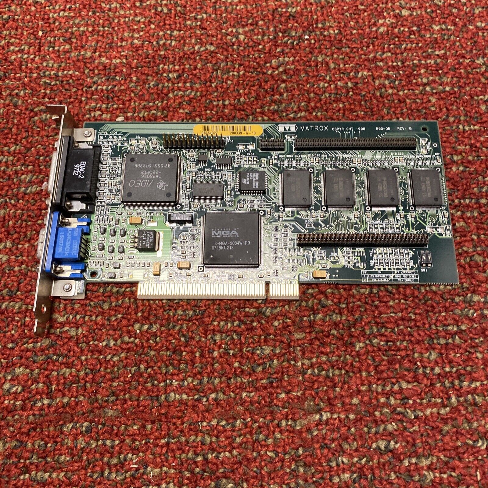 MGA-MIL/4/DELL3 - 4MB PCI VIDEO CARD, 590-05 REV.B, DP/N 00059264 REV.A00
