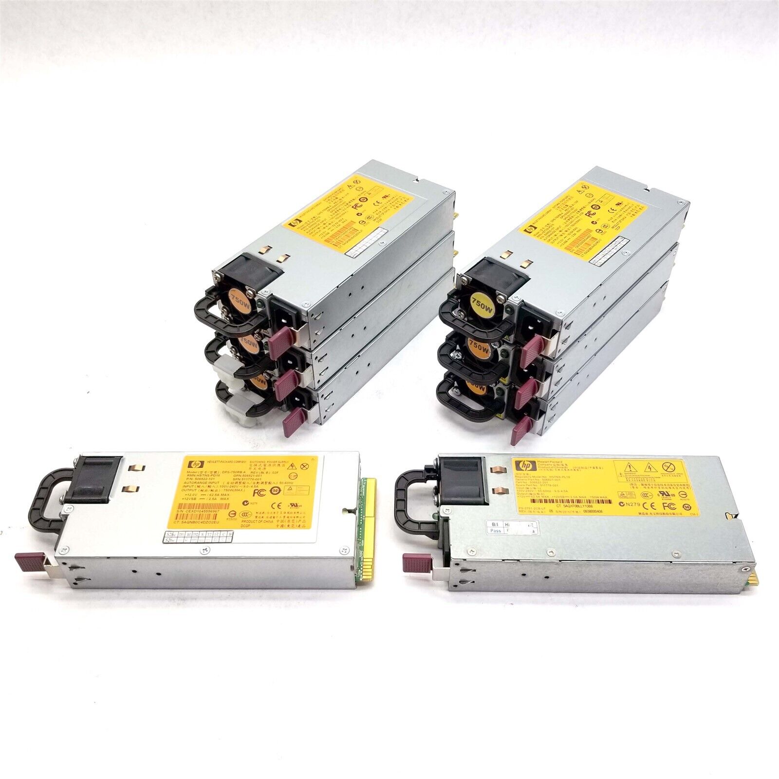 HP Server Power Supply 4*DPS-750RB A 4*HSTNS-PL18 750W 100-240V 4.5A Mixed Lot 8