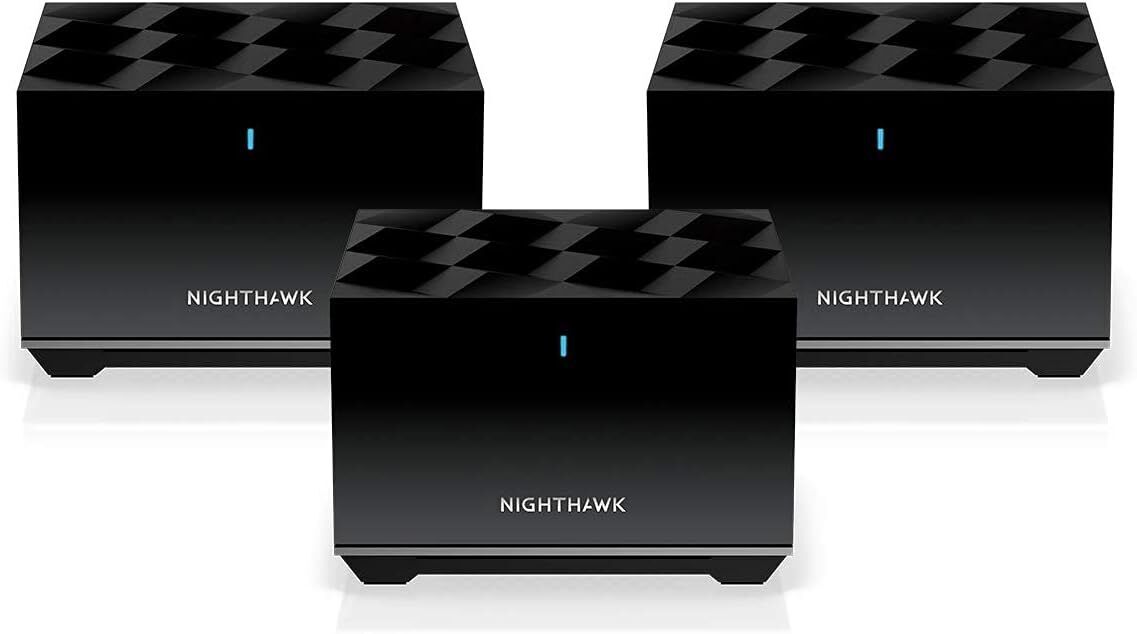 Netgear Nighthawk Tri-band Wifi 6 Mesh System Mk83-100nar - Black