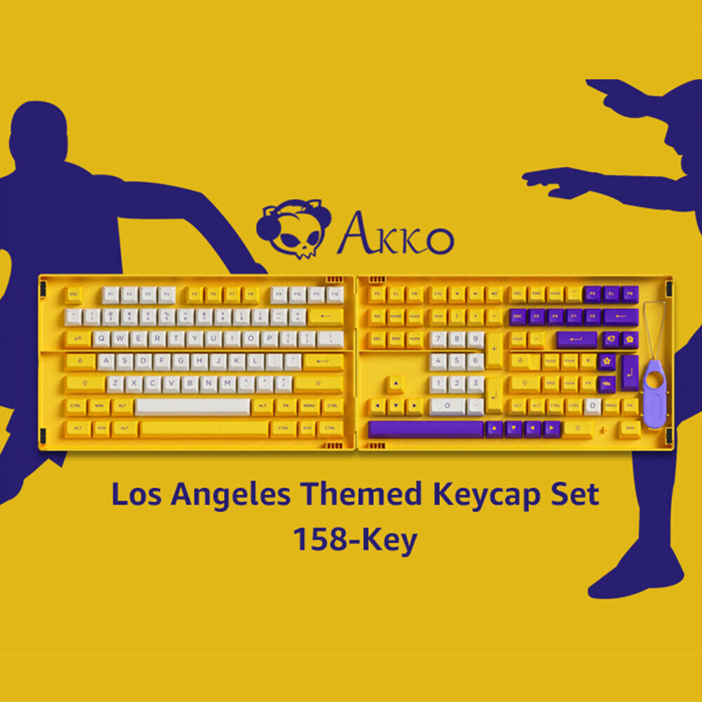 AKKO ASA Height Keycap PBT 158 Keycaps Set For Cherry MX Mechanical Keyboard Set