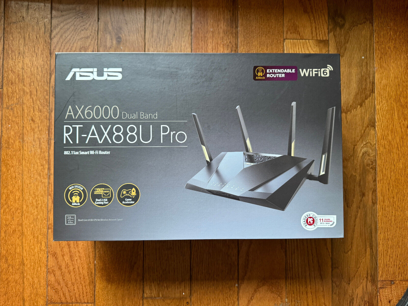 ASUS RT-AX88U PRO AX6000 Dual Band WiFi 6 Router, Dual 2.5G Port