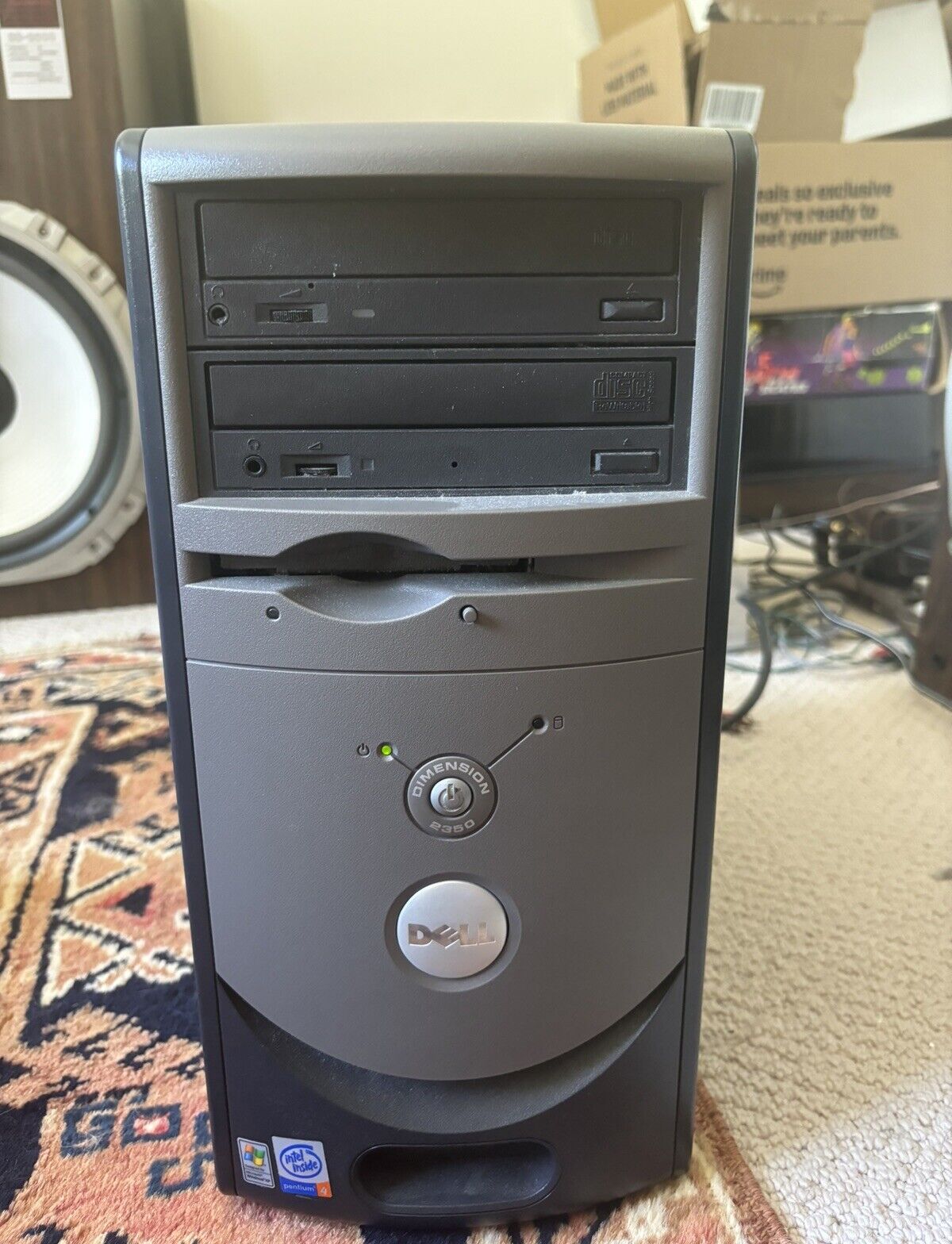 Dell Dimension 2350 1gb Ram 2 Cd OS HDD And Floppy Disk Drive READ DISCRIPTION