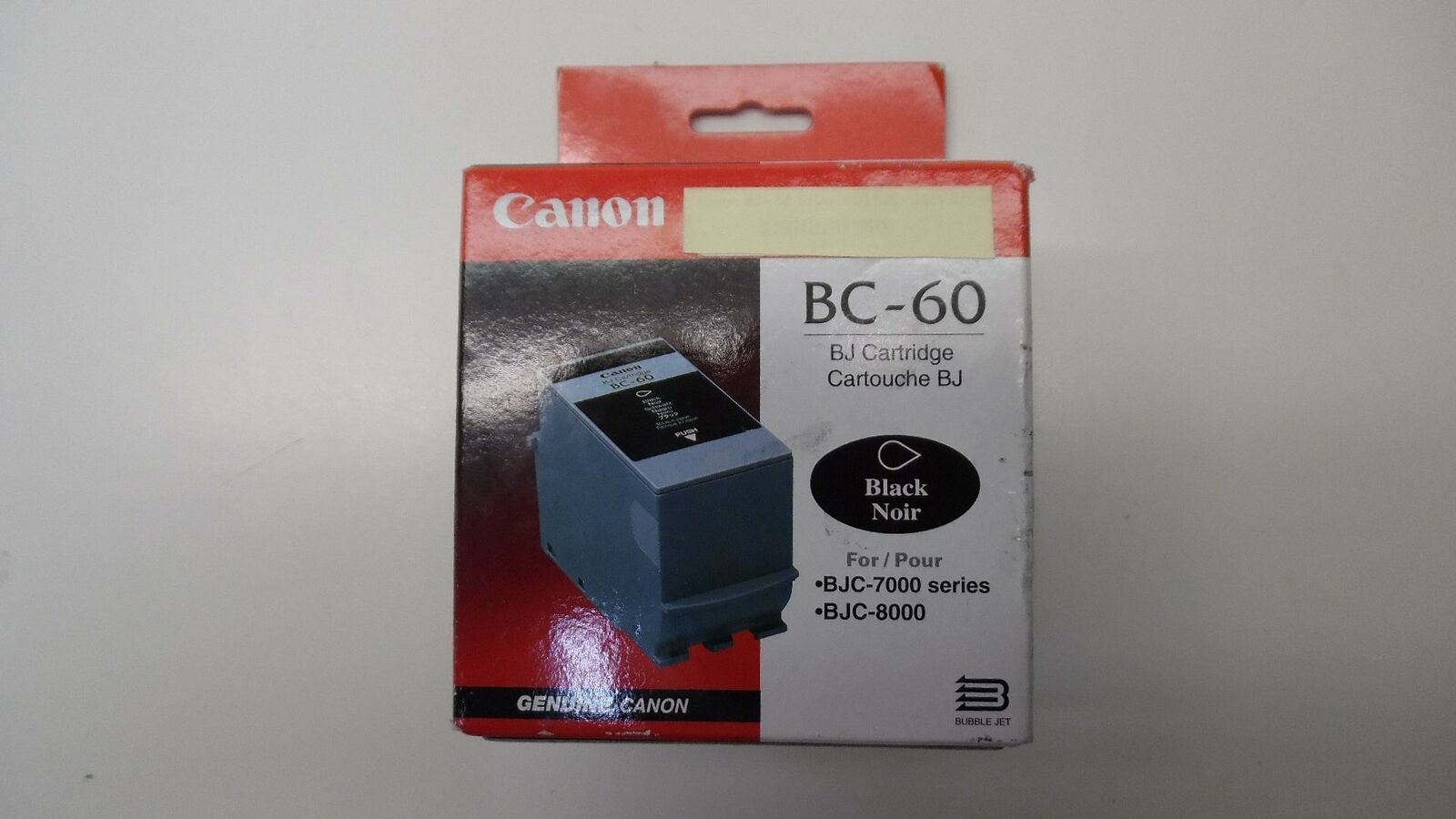 Original Canon BC-60 Black BJ Print Cartridge for BJC-7000/8000 - Unopened