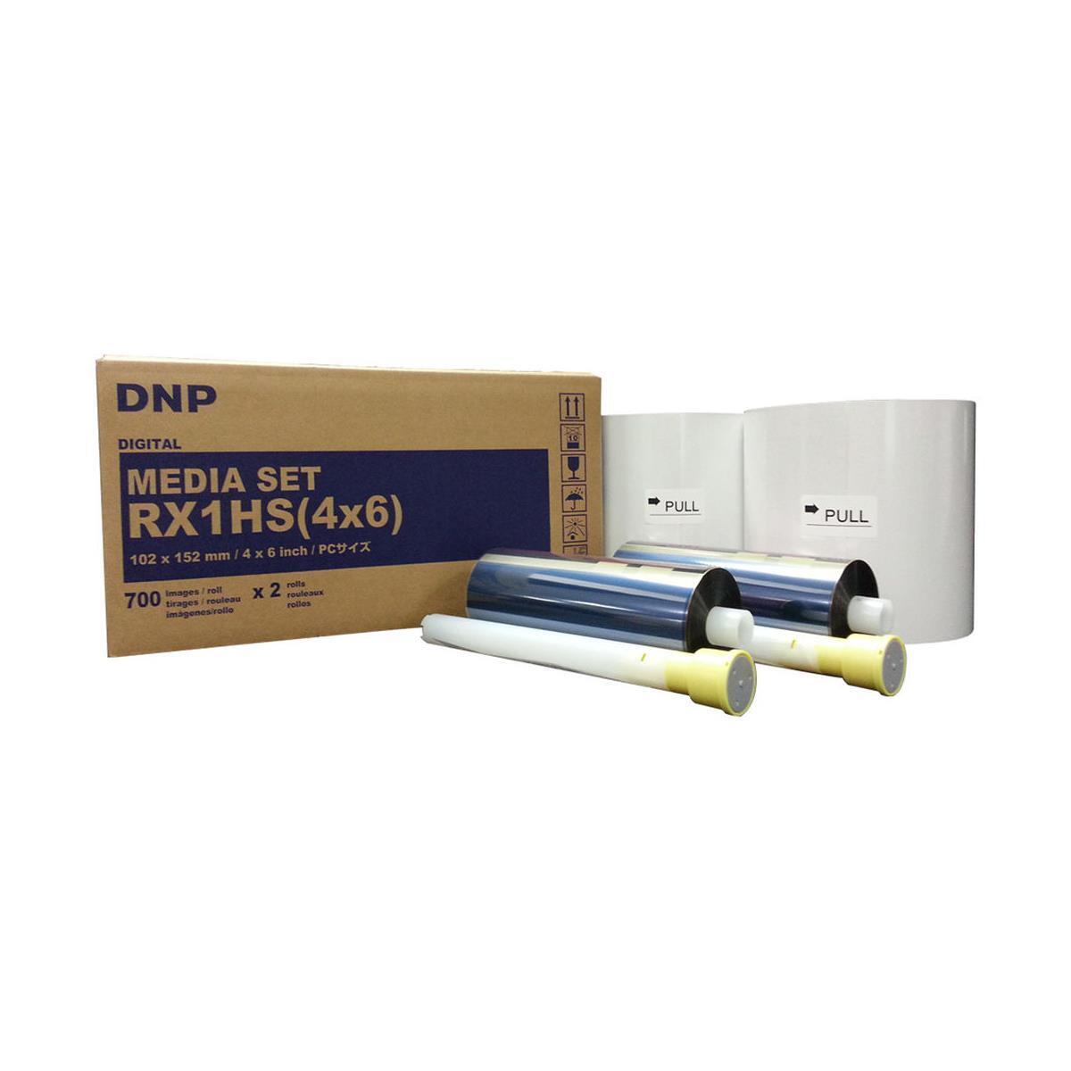 DNP Print Media for DS-RX1HS Printer - 4x6 700 Prints Per Roll (1400 Total)
