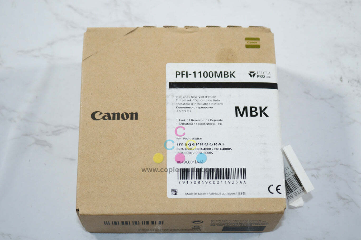 OEM Canon PRO-2000,4000,6000 Matte Black Ink Tank PFI-1100MBK, 0849C001[AA]