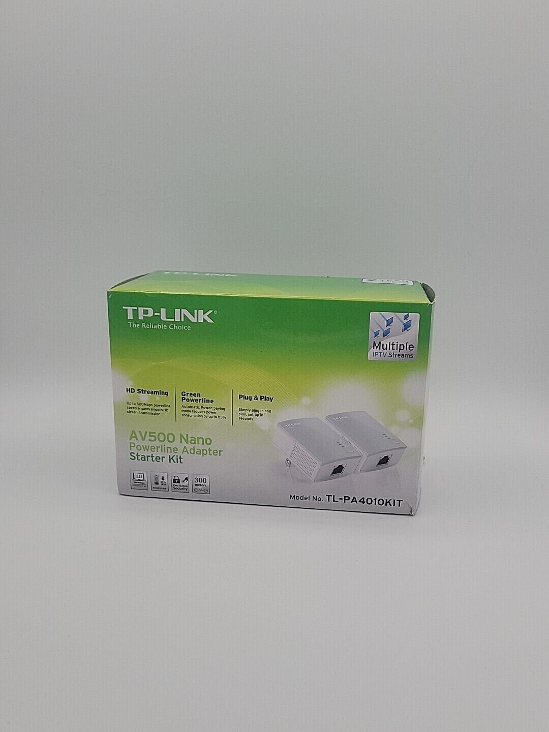 TP-Link TL-PA4010 KIT AV600 600Mbps Nano Powerline Ethernet Adapter Starter Kit
