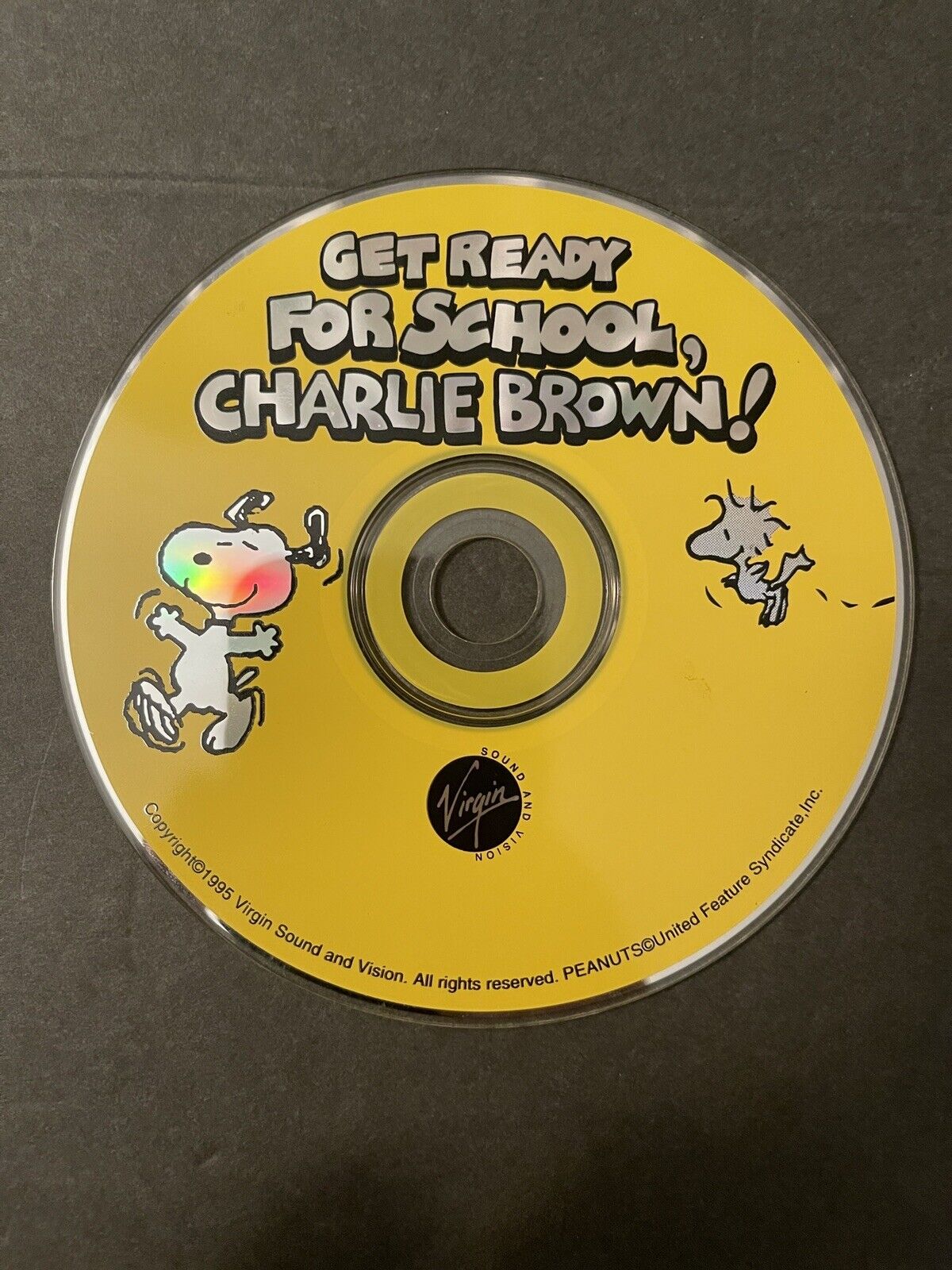 Vintage 1995 Get Ready For School Charlie Brown Educational PC CD Rom Game 