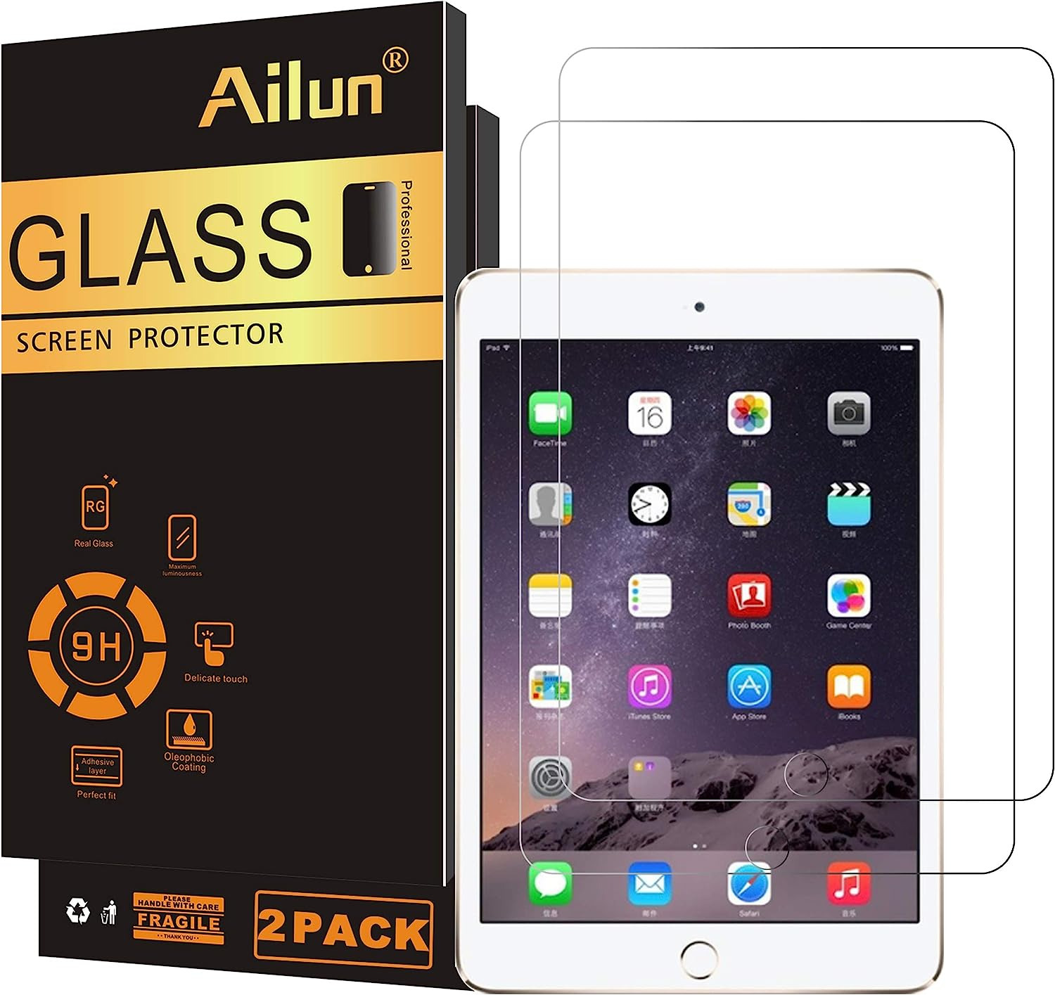 [Lot Of] Tempered Glass Screen Protector for Ipad 9.7 2 Mini 4 Pro Air 4Th 6Th