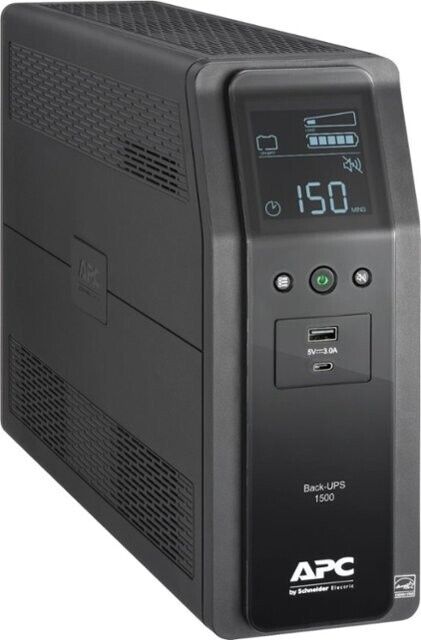 APC by Schneider Electric Back UPS PRO 1500 Line Interactive Tower UPS *used*
