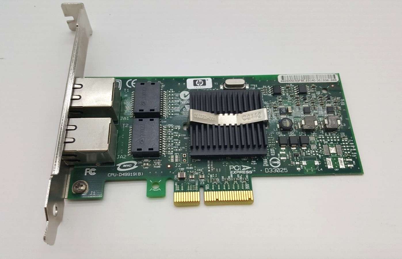 HP NC360T 412646-001 412651-001 PCI-E Dual Port Ethernet Adapter