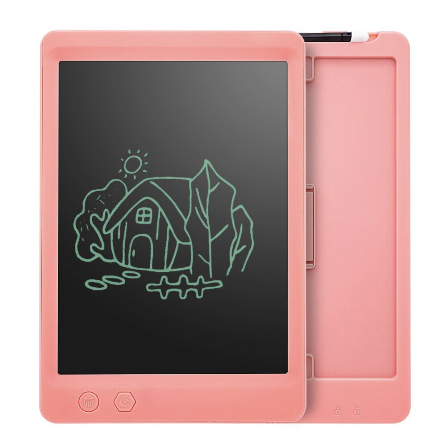 8.5/10 inch LCD Digital Notepad Writing Drawing Tablet Partial Erase Drawing Pad