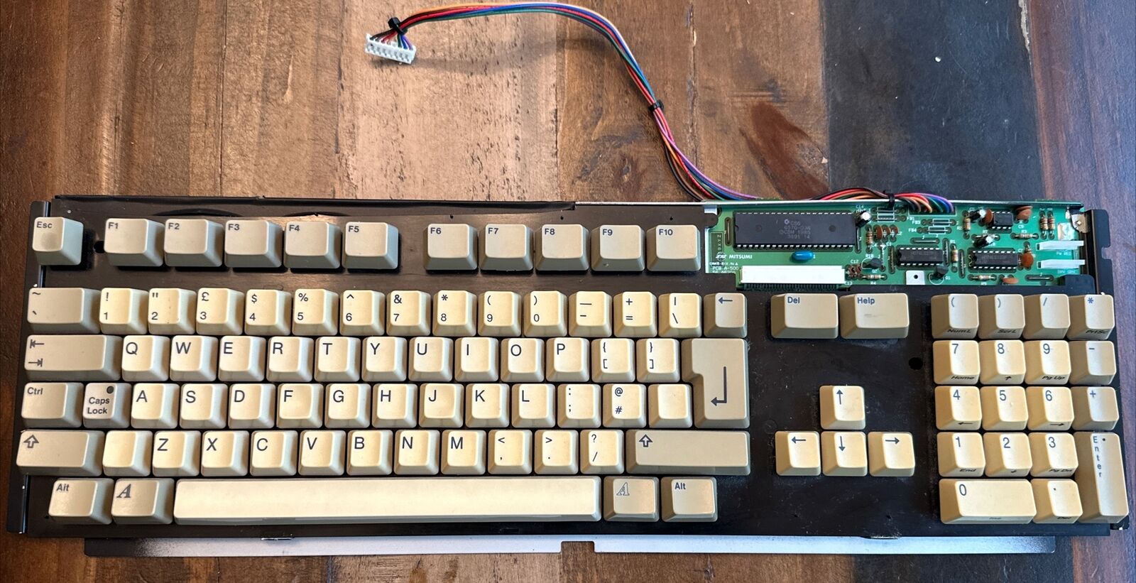 Amiga A500 Mitsumi  Keyboard Some Yellowing Tested Working