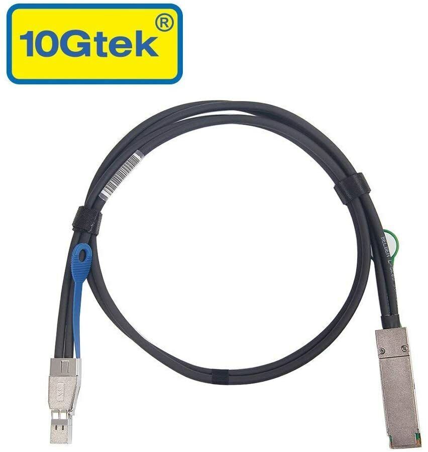 12Gbps QSFP SFF 8436 to Mini SAS SFF 8644 External Mini SAS Cable 0.5~3 Meters