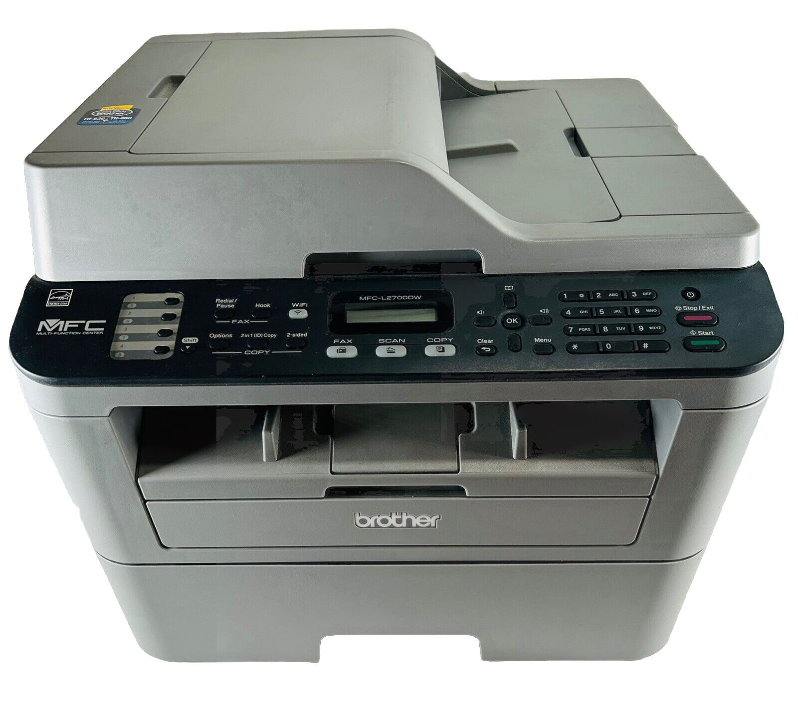 Brother MFC-L2700DW Laser All-In-One Monochrome Printer Scan Copy Fax Wi-Fi 