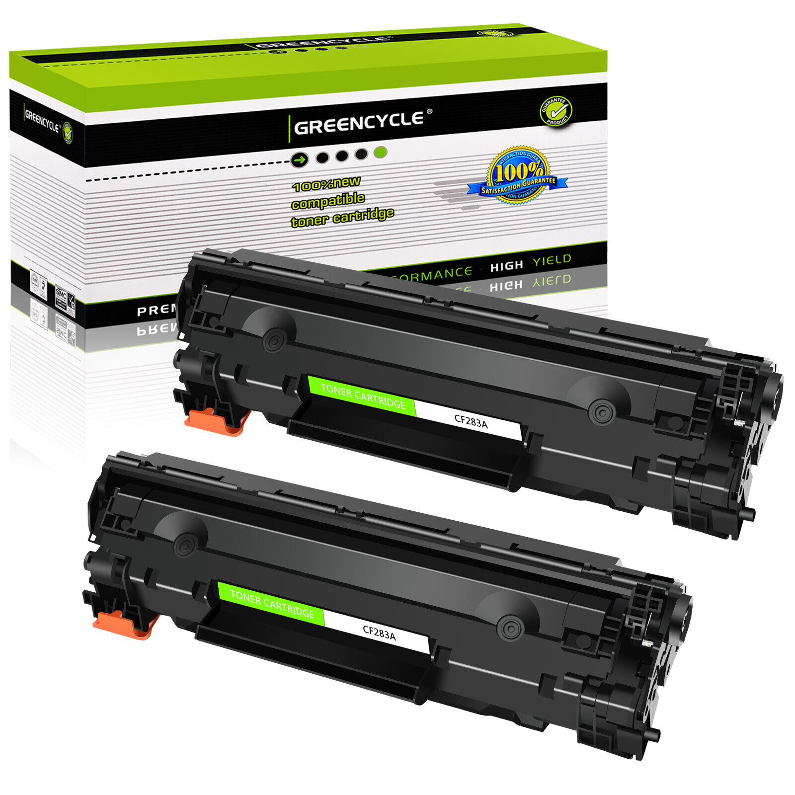 2PK CF283A 83A Laser Toner Cartridge Compatible for HP LaserJet Pro MFP M127fw