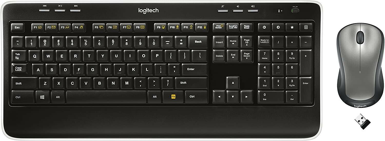 Logitech Wireless Combo Mk520 With Keyboard and Laser Mouse (920-002553)
