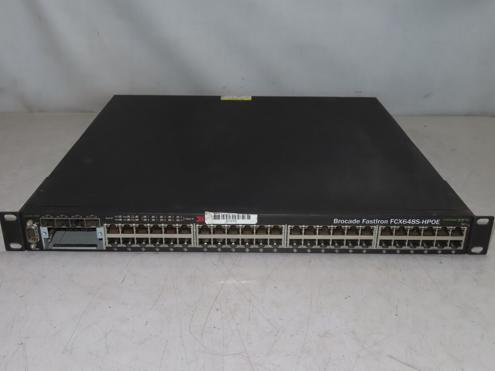 Brocade FCX648S-HPOE 48 Port Gigabit PoE Network Switch