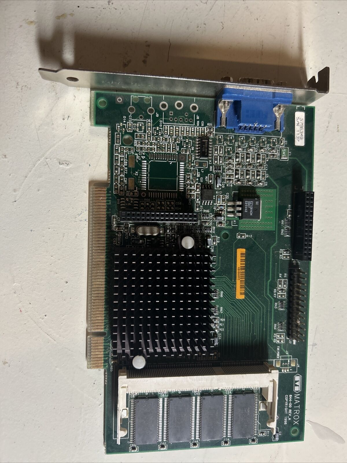 Creo MATROX 844-00 Rev. A MGI G2+/MILP/8D/IBM PCI Video Graphic Card
