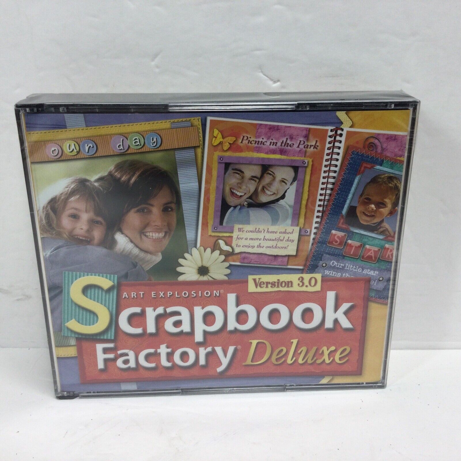 Art Explosion SCRAPBOOK FACTORY Deluxe Version 3.0, 4 CD Set New