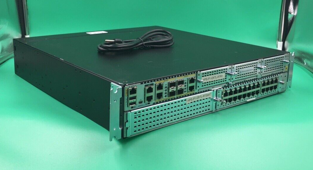 Cisco ISR4451-X/K9 /W SM-X-ES3-24-P  Managed  Integrated Services Router 2x PSU