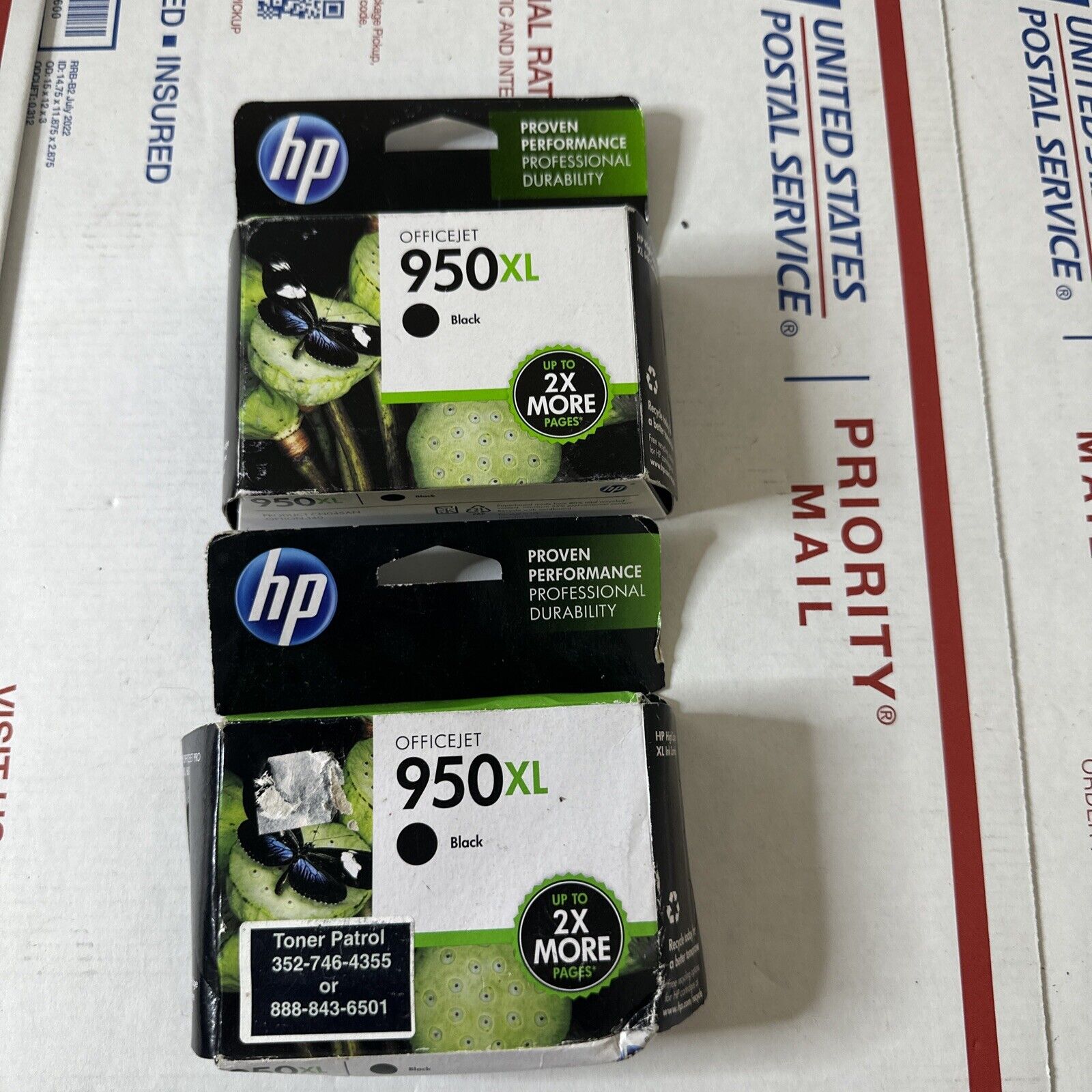 HP 950XL Black Ink 2 Count New Expire 08/2013 01/2015