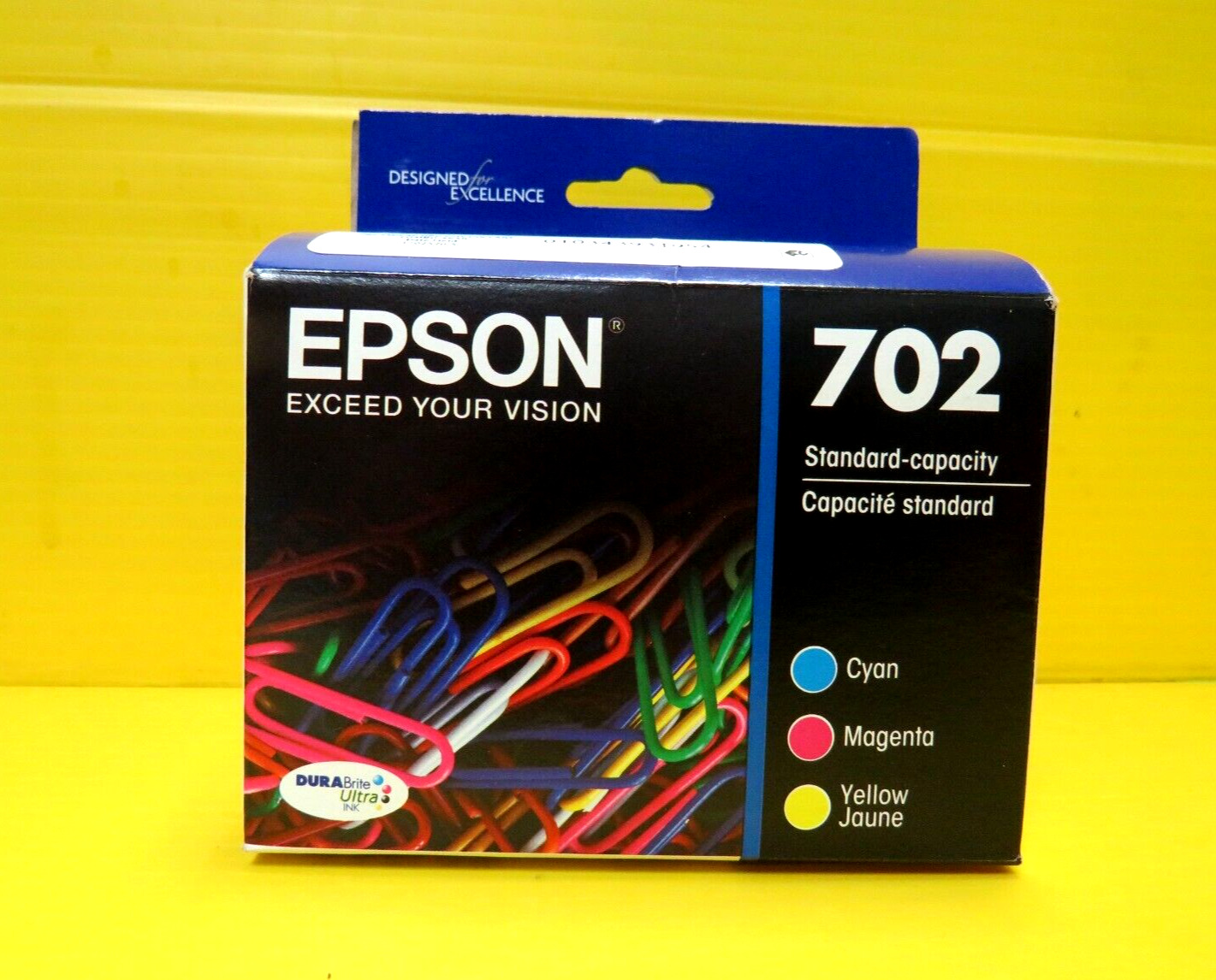 Genuine New Sealed Epson 702 (T702520-S) Tri-Color Ink Cartridge EXPIRE 12/2025+