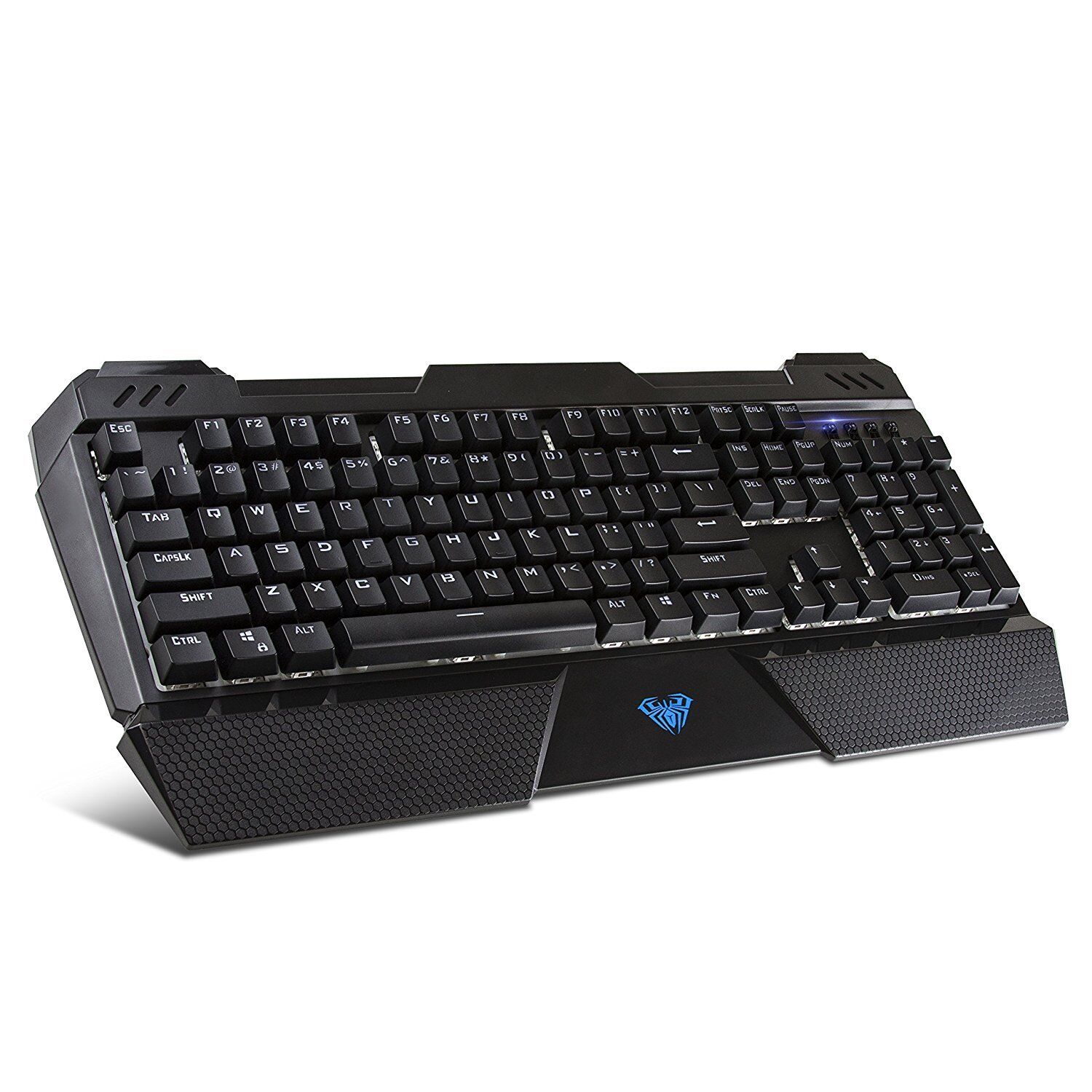 Upgraded - Beastron Gaming Keyboard Sapphire Spectrum Edition Backlit Mechanical
