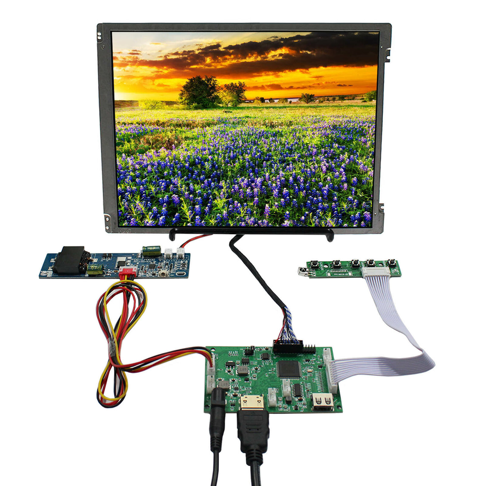 HDMI USB LCD Controller Board 10.4 in 800x600 1000nit LCD Screen