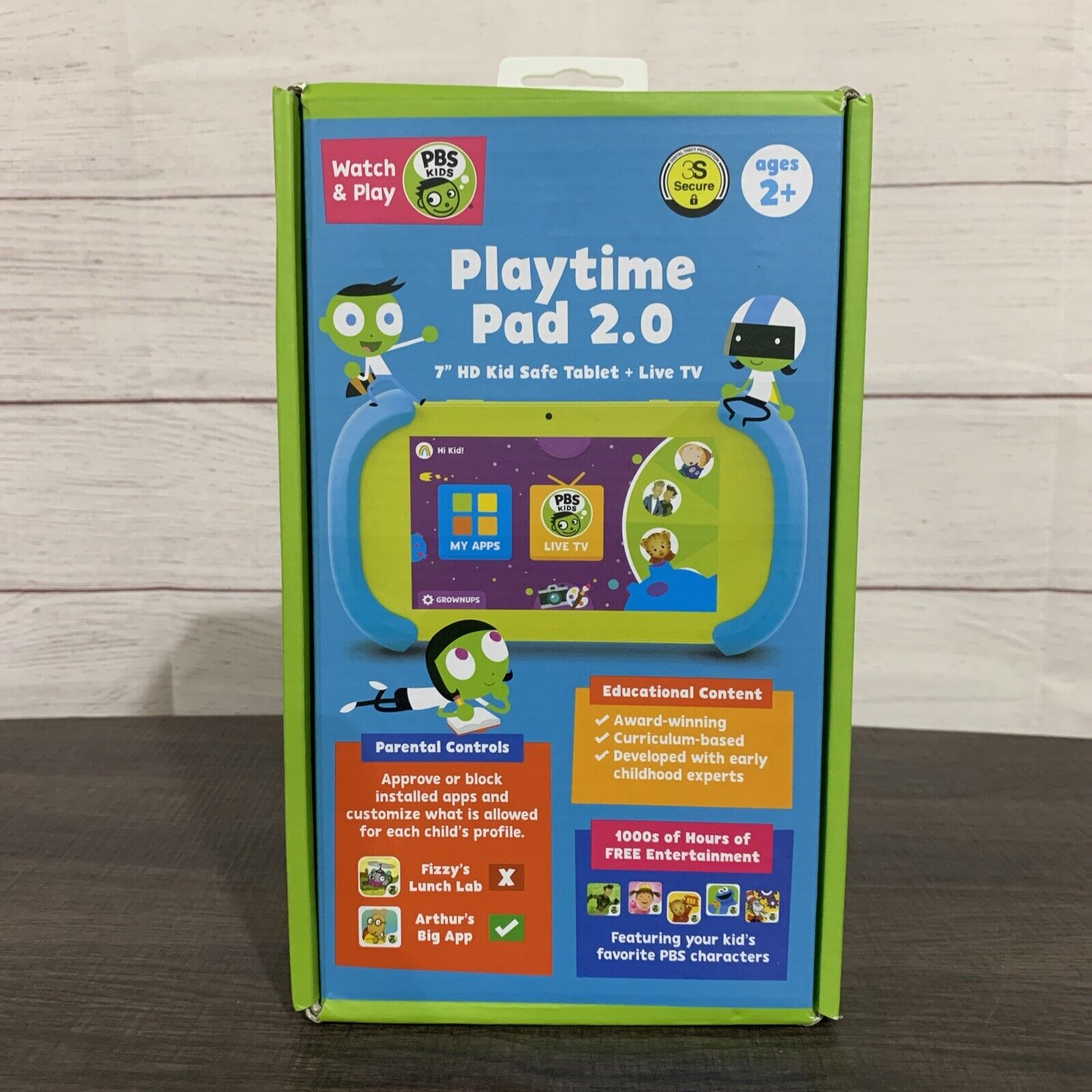 PBS KIDS Playtime Pad 2.0 Watch & Play Pre-installed Subscription Free 24/7