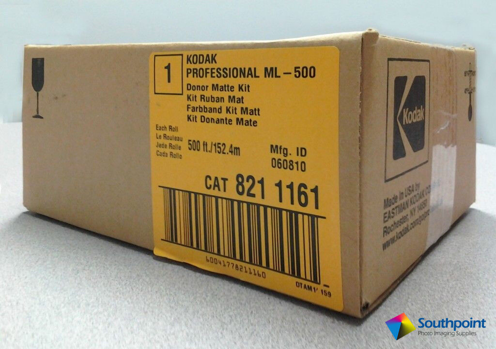 Kodak Ektatherm ML500 Color Matte Ribbon Kit Cat# 8211161 1 Roll 500’x152.4m