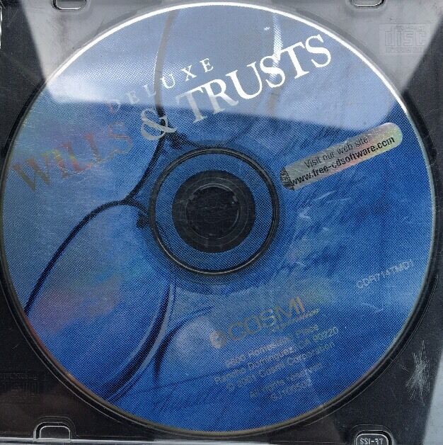 PC  CD-ROM Software DELUXE WILLS & TRUSTS-TESTED-RARE VINTAGE-SHIPS N 24 HRS