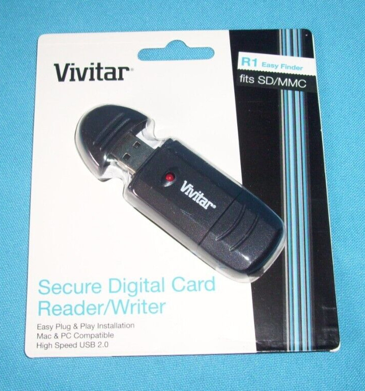 Vivitar Secure Digital Card SD Reader Writer MAC PC