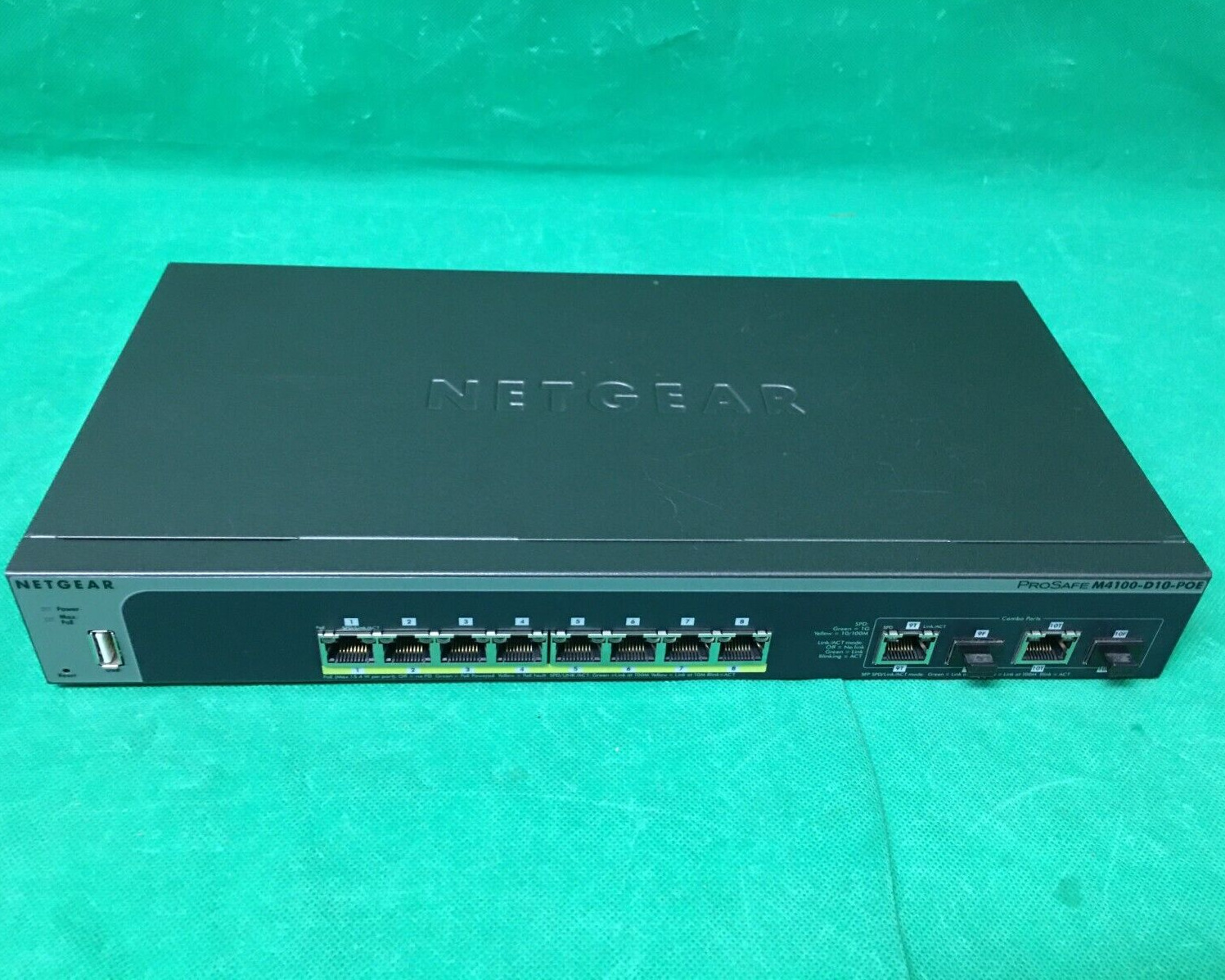 Netgear M4100-D10-POE 8-Port Managed PoE Switch (FSM5210P V1H1) *NO ADAPTER*
