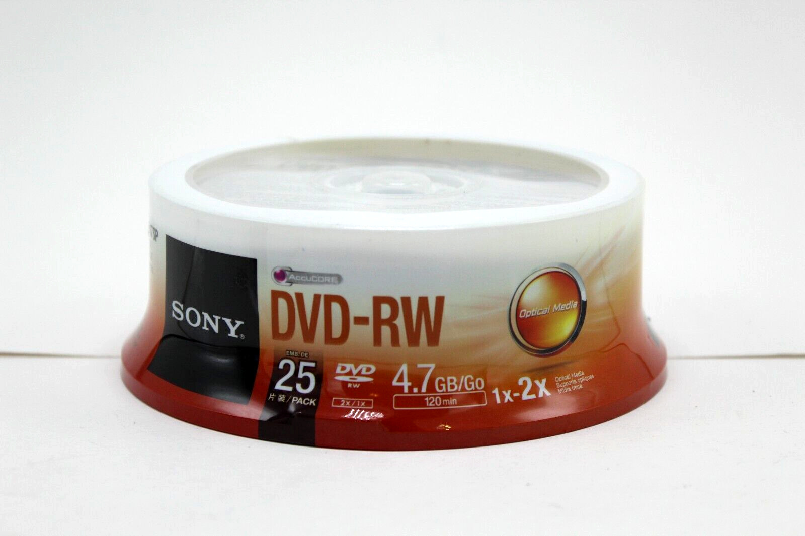 Sony DVD-R Recordable Blank Discs 25 Pack 120 min 4.7 GB 1x - 16x