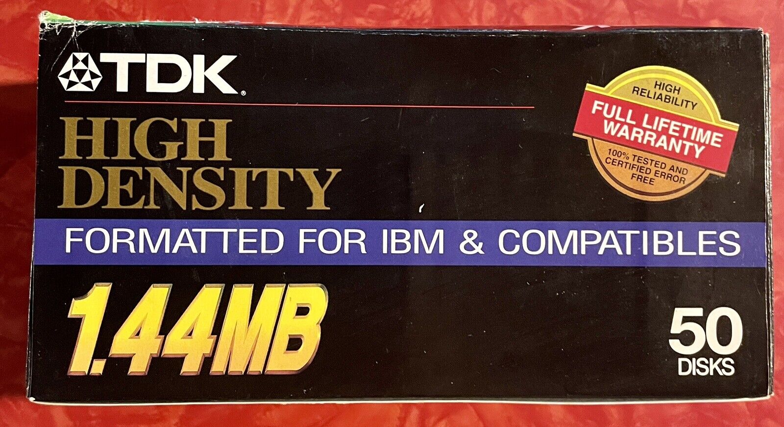 TDK High Density 1.44 MB Formatted for IBM & Compatibles 50-pack SEALED
