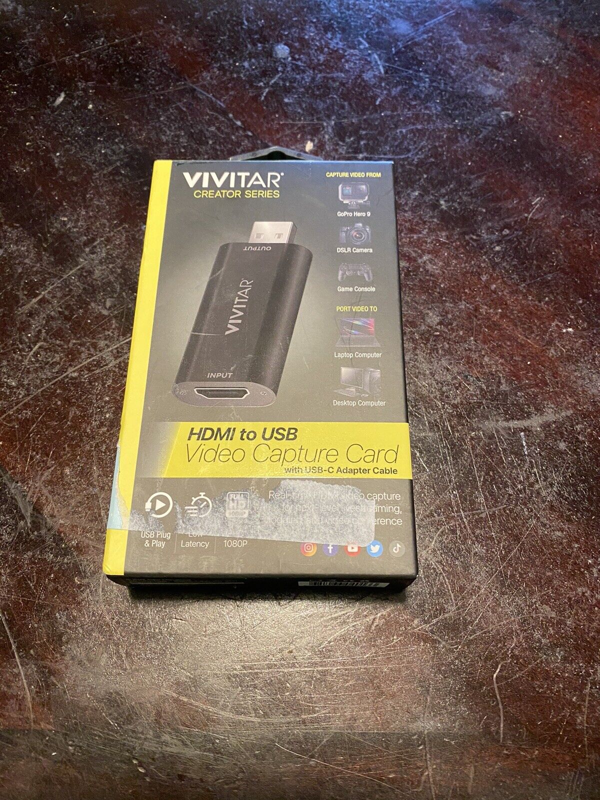 Vivitar Creator Series HDMI to USB W/USB-C Adapter Cable Video Capture Card