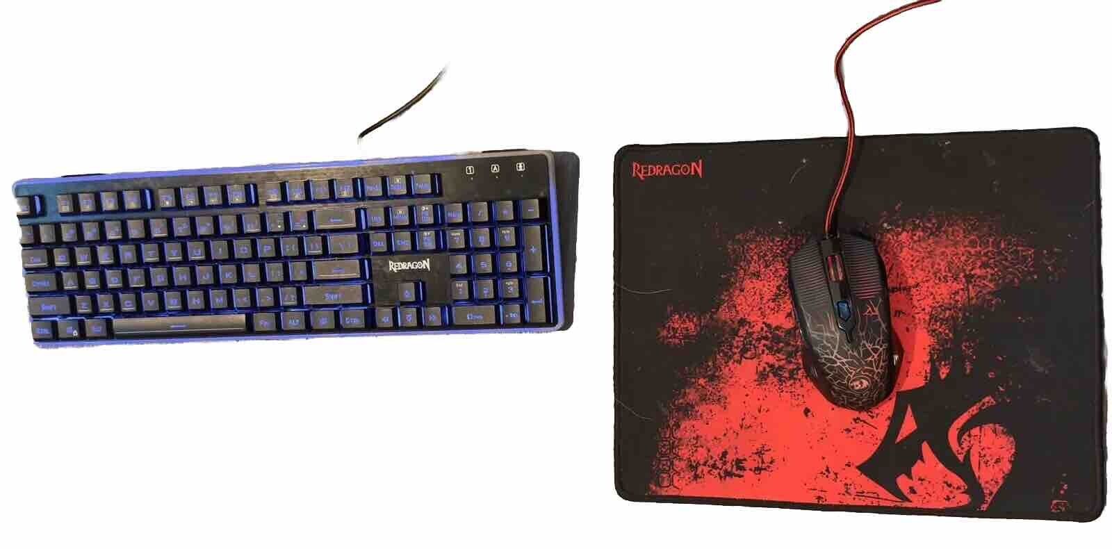 Redragon S107 Keyboard, M602 Mouse and mousepad TESTED AND WORKS