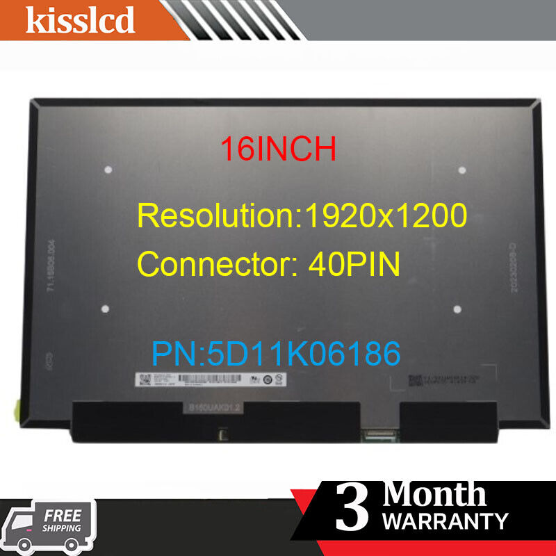 New B160UAK01.2 N160jcn-elk NV160WUM-K01 40 Pin Lenovo5d11k06186 Touch Screen