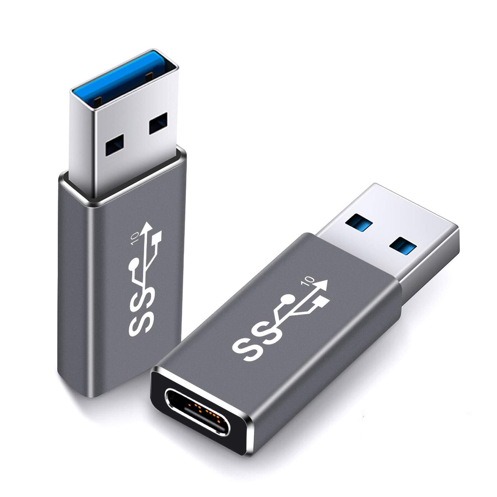 Updated USB 3.1 GEN 2 Male to Type C Female Adapter (2 Pack), Support Double ...