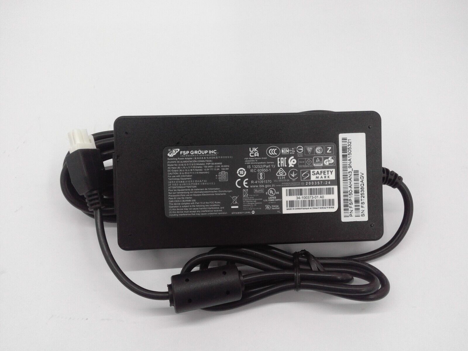 Genuine  FSP GROUP 150W 12V 12.5A  4 Pin  FSP150-AHAN3 Laptop Power Adapter