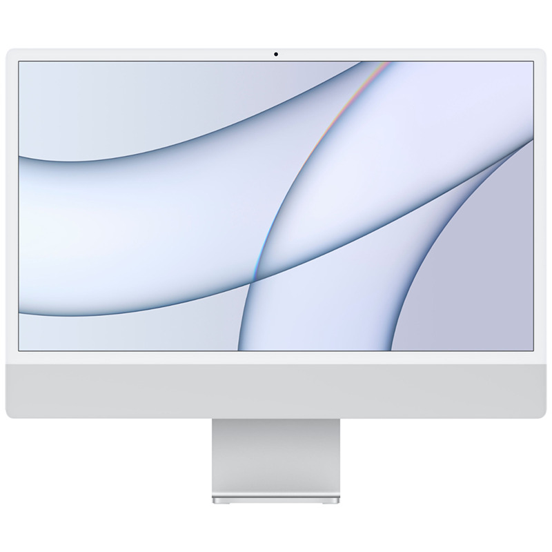 2021 Apple iMac 24-inch M1 Chip 16GB RAM 512GB SSD 8-Core GPU Silver - MGPC3LL/A