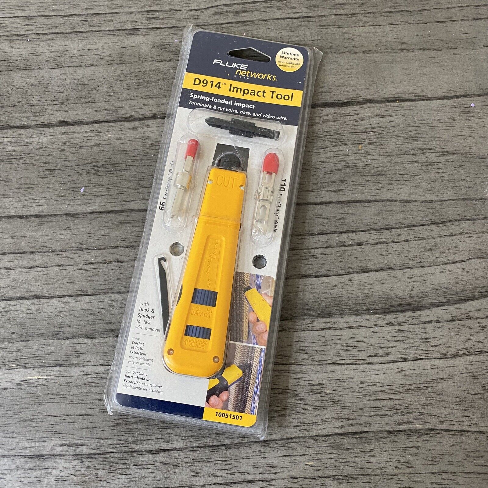 Fluke Networks 10051501 D914 With Eversharp 66/110 and Screwdriver Blade New NIB