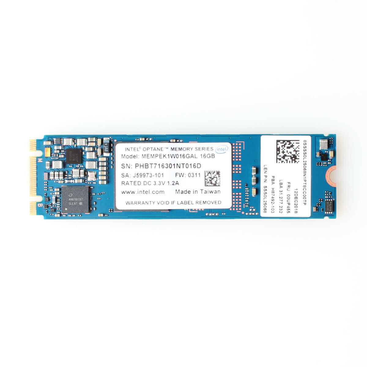 Intel Optane Memory 64 GB / 32 GB / 16 GB SSD M.2 2280 PCIe 3.0 3D Xpoint NVMe