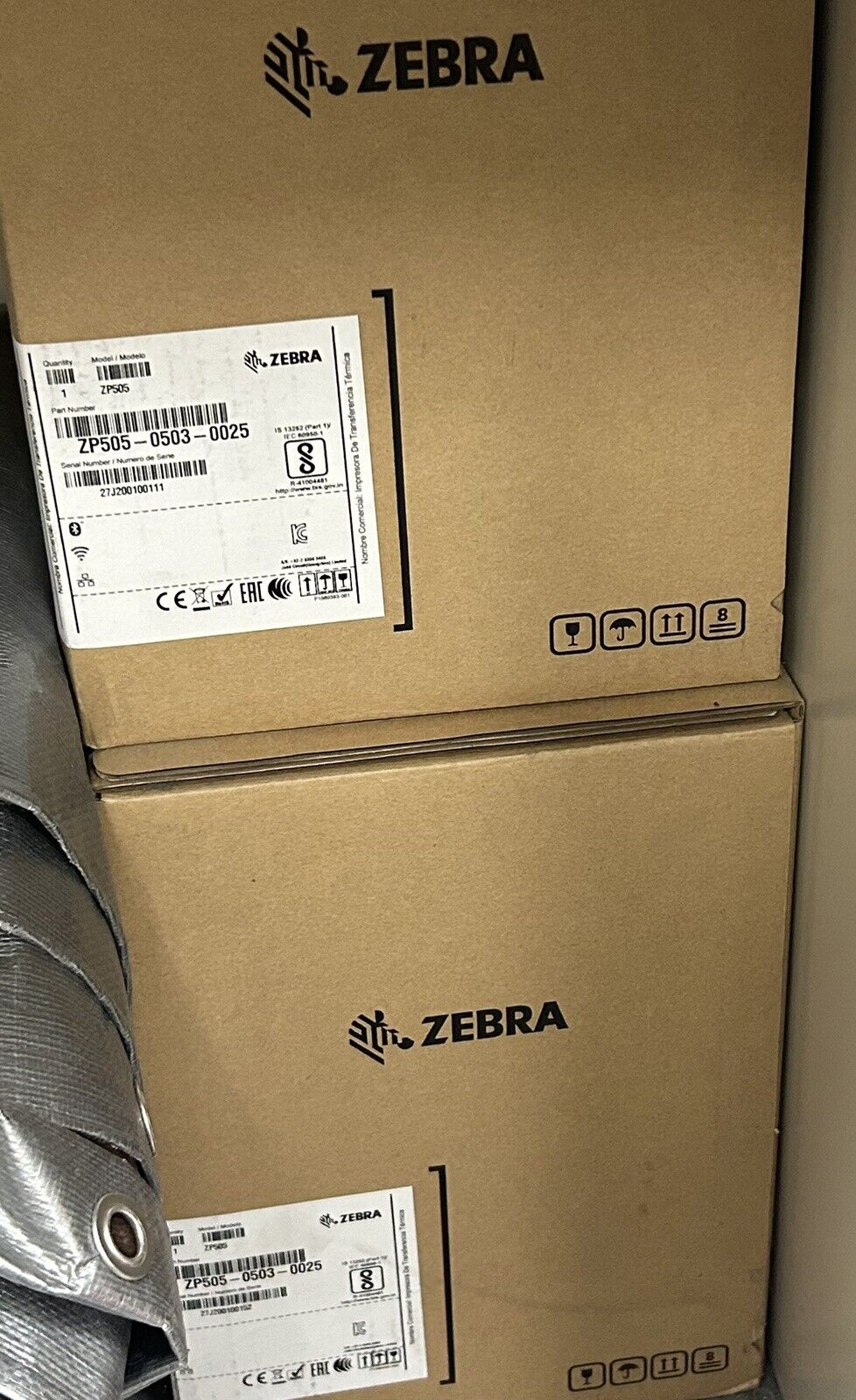 NEW Zebra ZP505 Bluetooth FedEx Thermal Label Printer ZP505-0503-0025