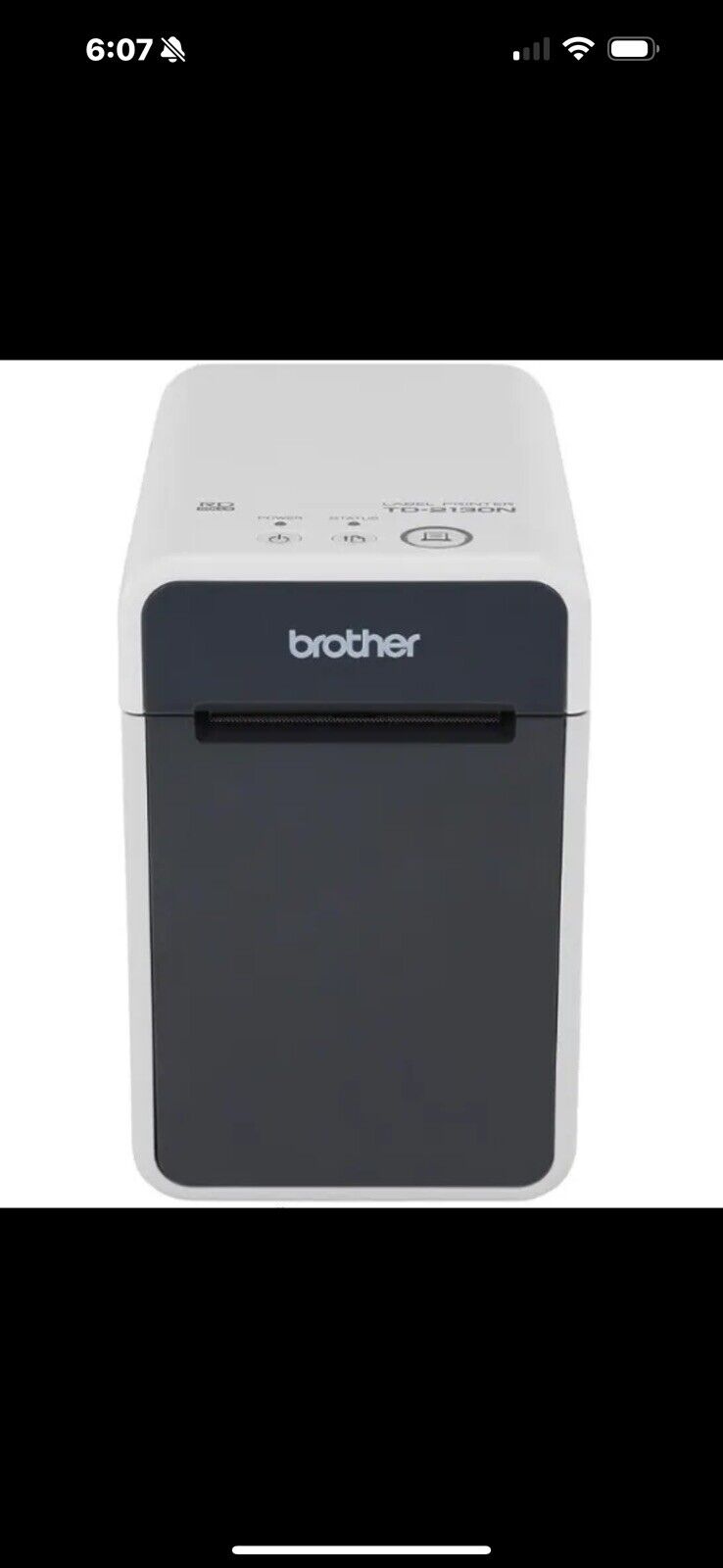 Brother Td-2130n Desktop Direct Thermal Printer Monochrome Labels Receipts Tags