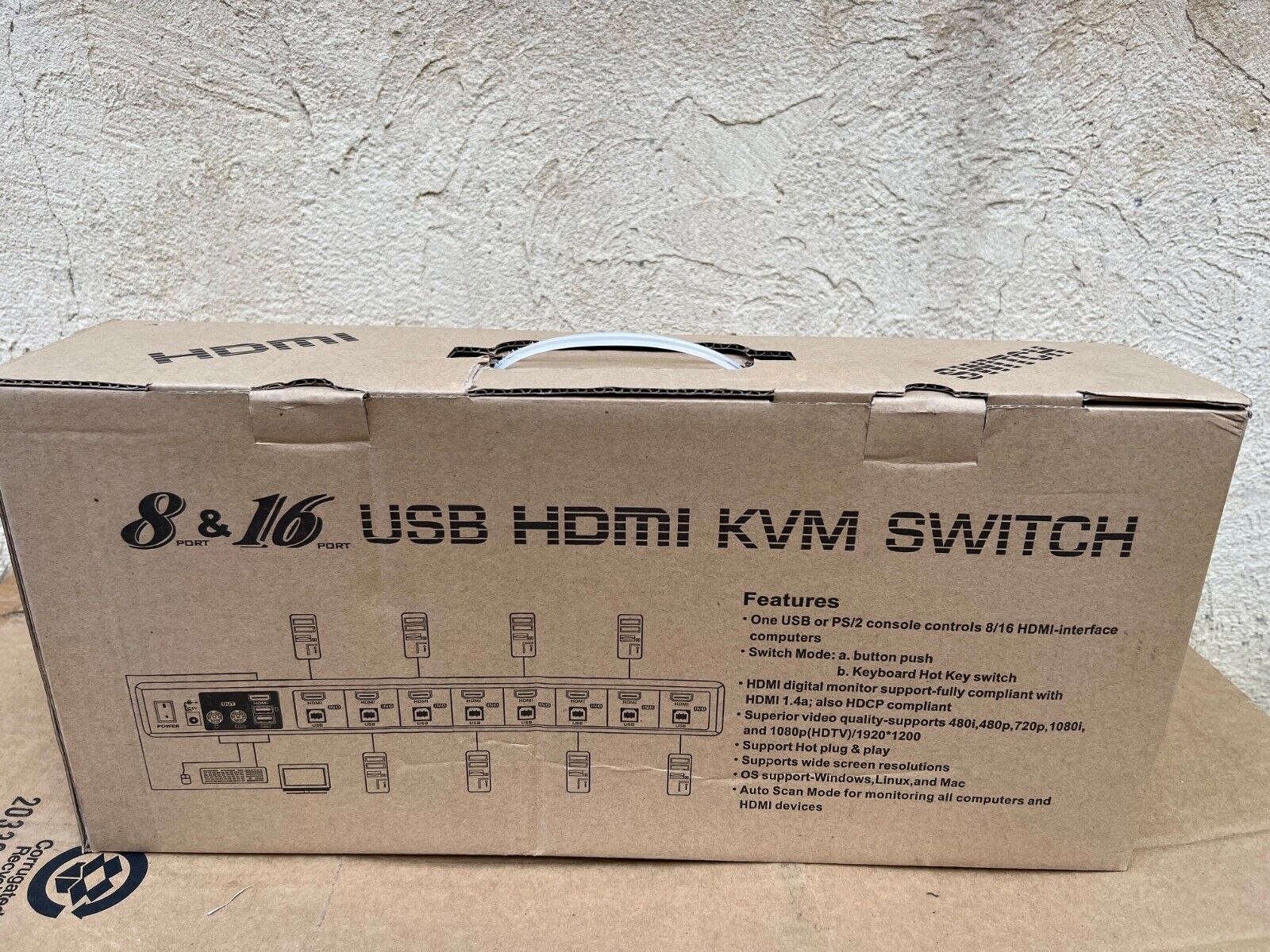 CKL CKL-9116H USB Auto HDMI KVM Switch 16 Port For PC (Brand-New)